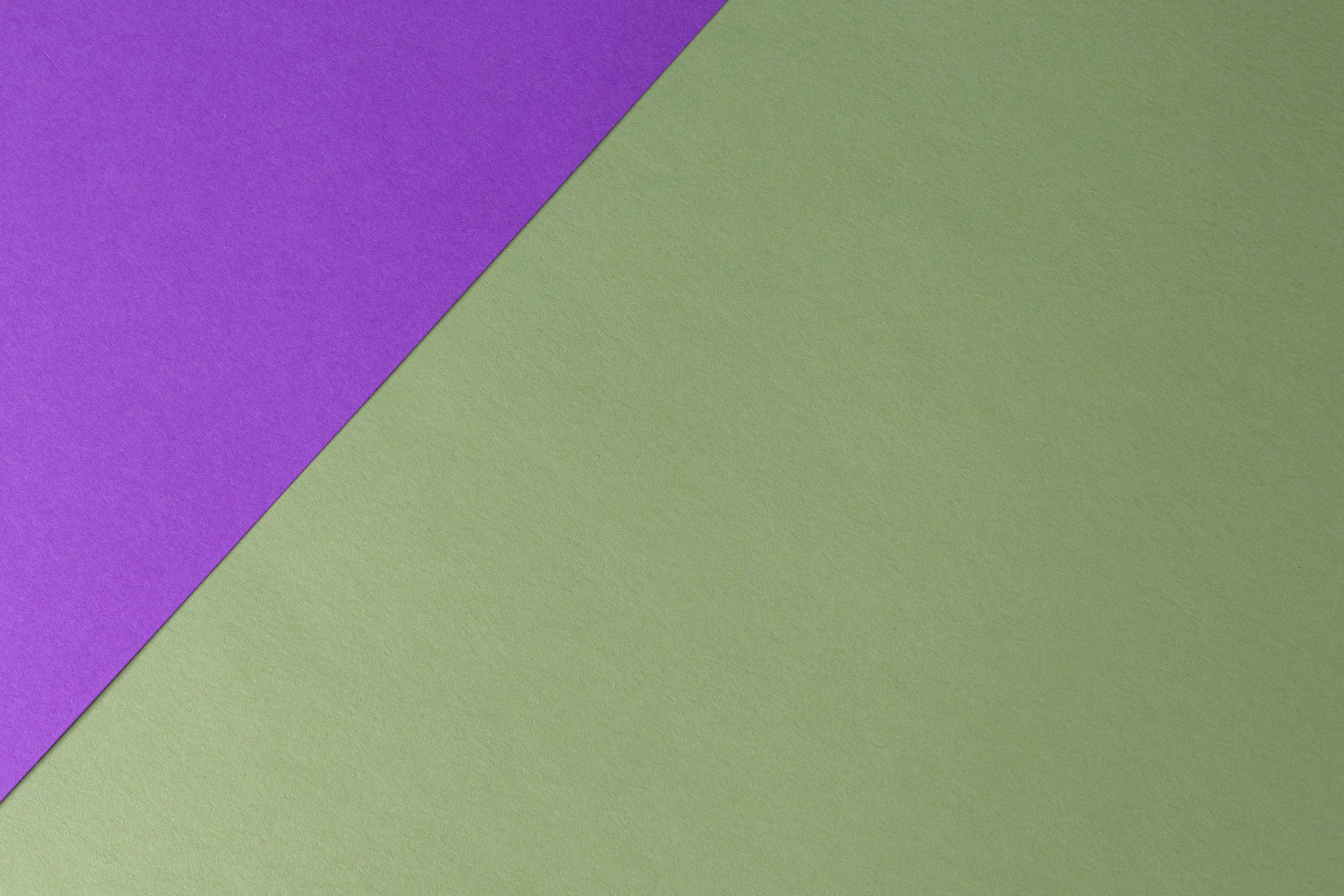 Two color, violet and green, textured paper background